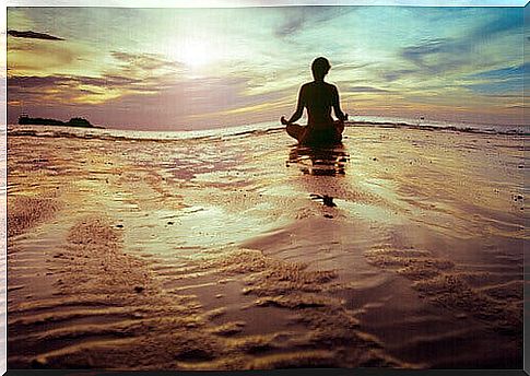 Woman doing meditation