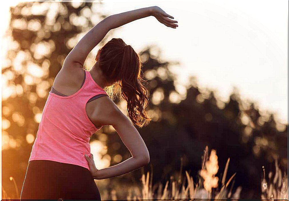 Woman doing exercise