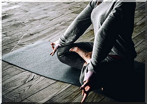 Woman doing yoga