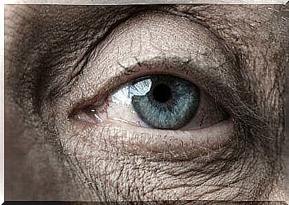 Eye of old person